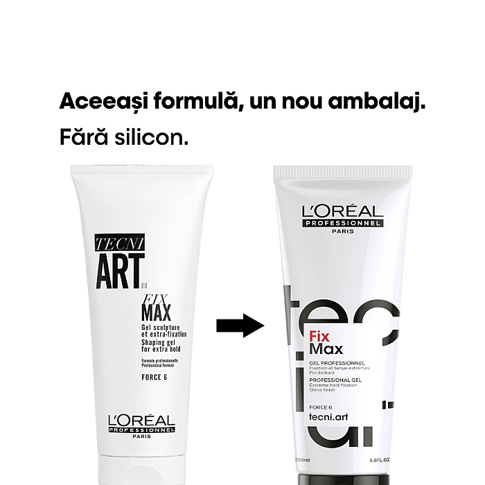 Gel fixare profesional cu fixare foarte puternica tecni.art fix max 
