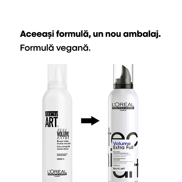 Spuma de par profesionala pentru volum tecni.art volume extra full
