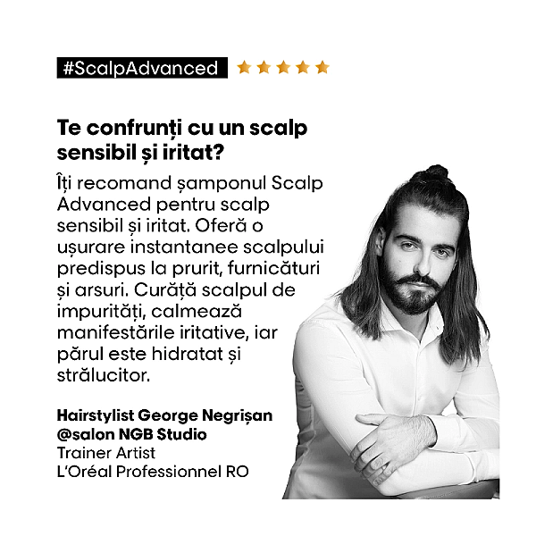 Sampon pentru scalp sensibil cu niacinamide serie expert scalp advanced