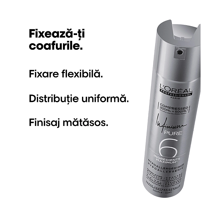 Fixativ profesional cu fixare flexibila infinium pure soft