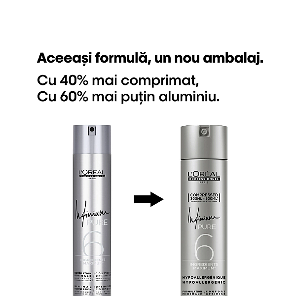 Fixativ profesional cu fixare flexibila infinium pure soft