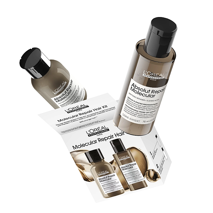 Set par deteriorat travel size absolut repair molecular - sampon 100ml, serum 75ml