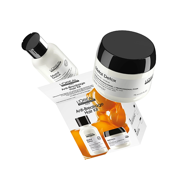Set par vopsit travel size serie expert metal detox - sampon 100ml, masca 75ml
