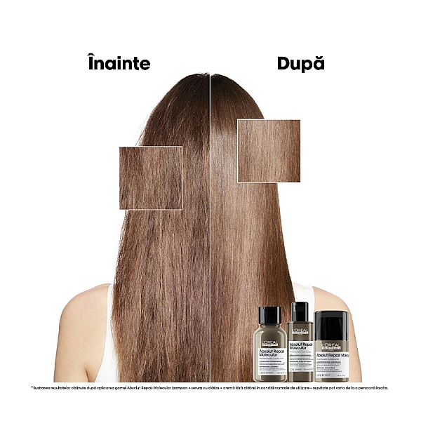 Set par deteriorat travel size absolut repair molecular - sampon 100ml, serum 75ml, leave-in 50ml