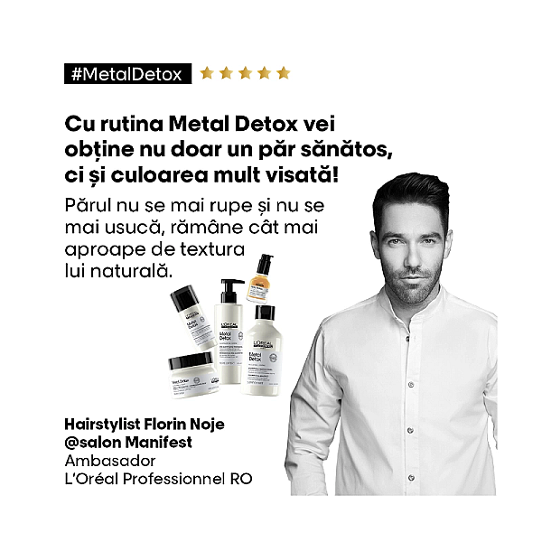 Set par vopsit travel size serie expert metal detox - sampon 100ml, masca 75ml