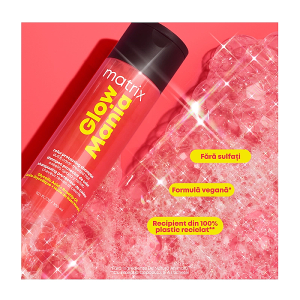 Sampon pentru protejarea culorii si stralucire total results glow mania 