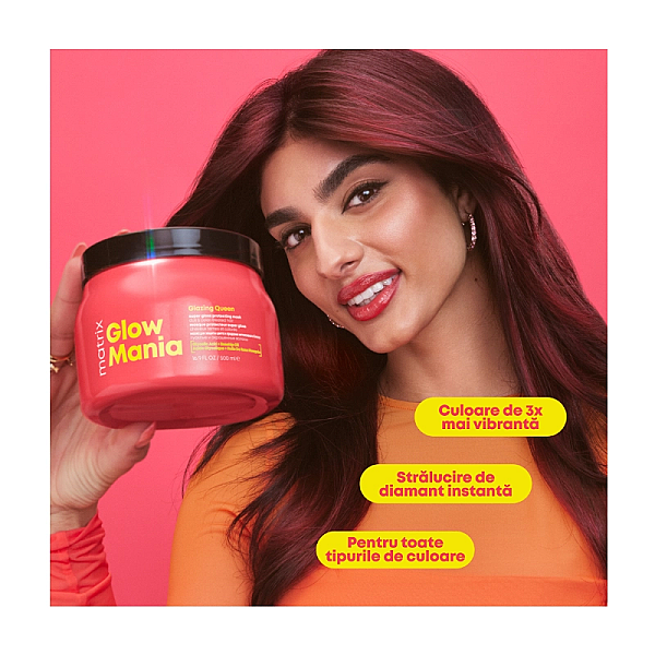 Masca pentru protejarea culorii si stralucire total results glow mania glazing queen