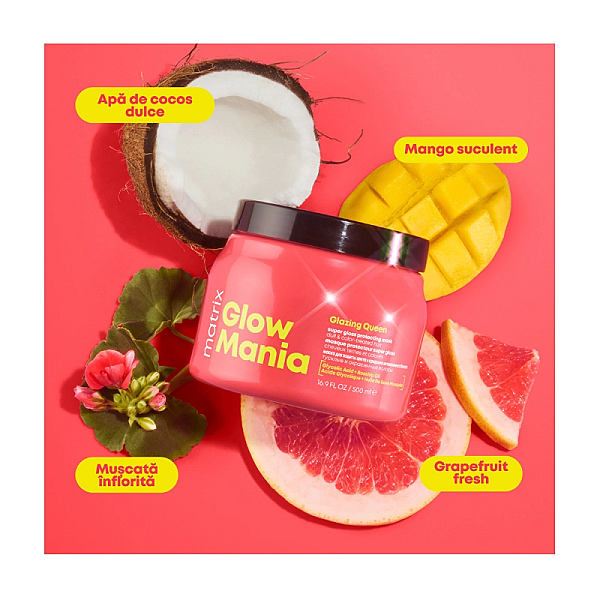 Masca pentru protejarea culorii si stralucire total results glow mania glazing queen