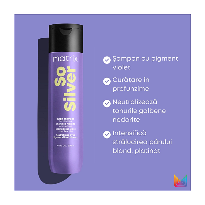 Sampon profesional pentru par blond total results so silver