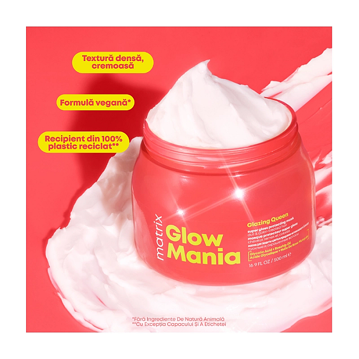 Masca pentru protejarea culorii si stralucire total results glow mania glazing queen