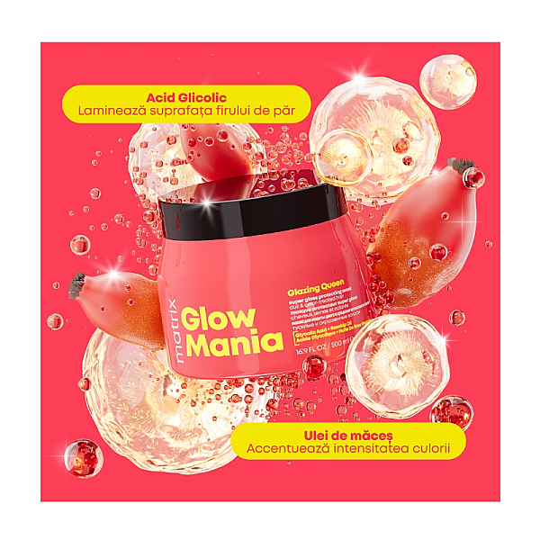 Masca pentru protejarea culorii si stralucire total results glow mania glazing queen