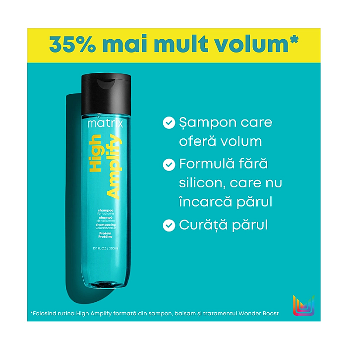 Sampon profesional pentru volum total results high amplify