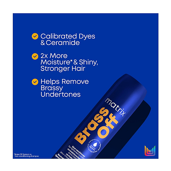 Balsam de par cu pigment albastru total results brass off 