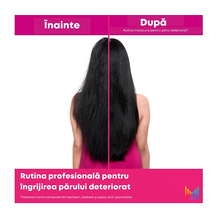 Spray anti-porozitate cu vitamina b5 pentru par uscat si deteriorat instacure 