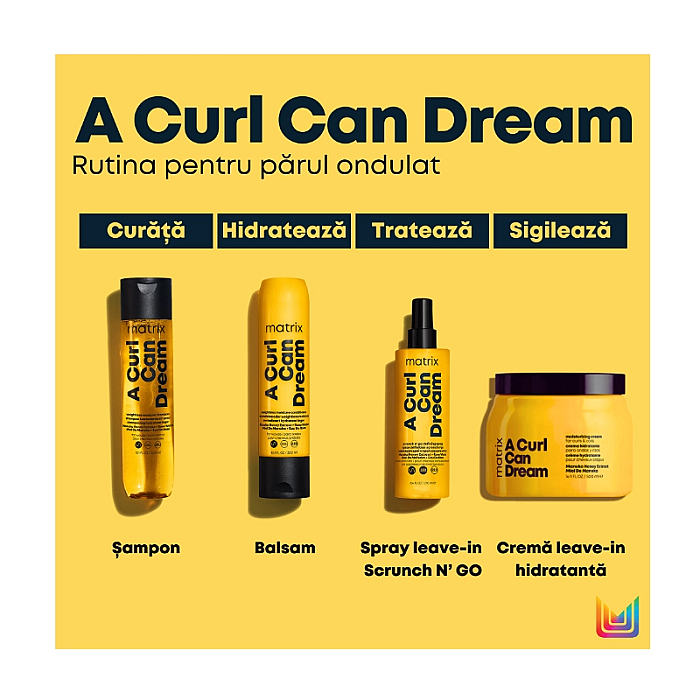 Sampon hidratant pentru parul ondulat a curl can dream 