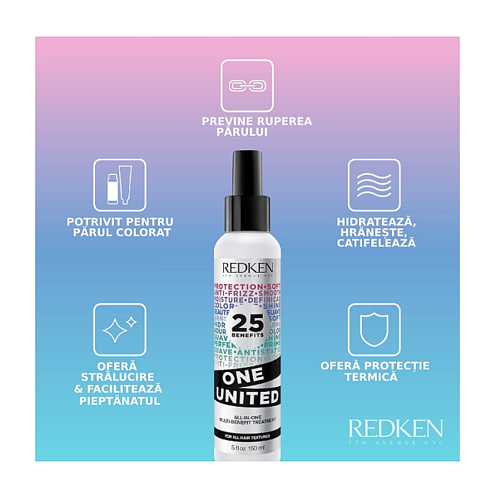 Spray leave-in multifunctional cu 25 de beneficii one united