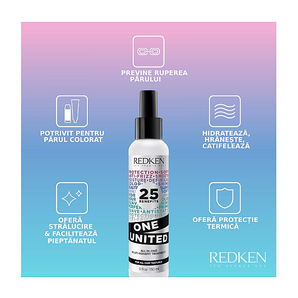 Spray leave-in multifunctional cu 25 de beneficii one united