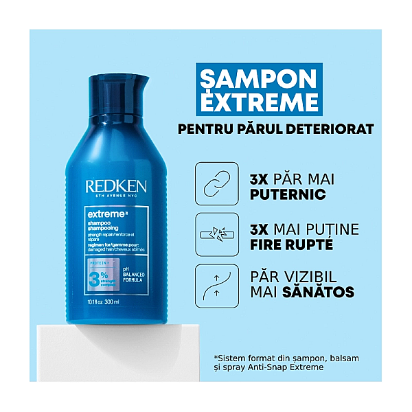 Sampon profesional reparator pentru par deteriorat extreme