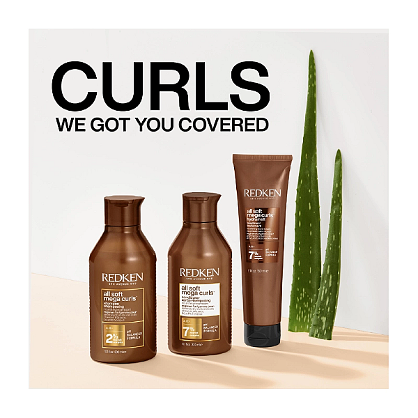 Balsam profesional cu aloe vera pentru parul ondulat si cret all soft mega curls
