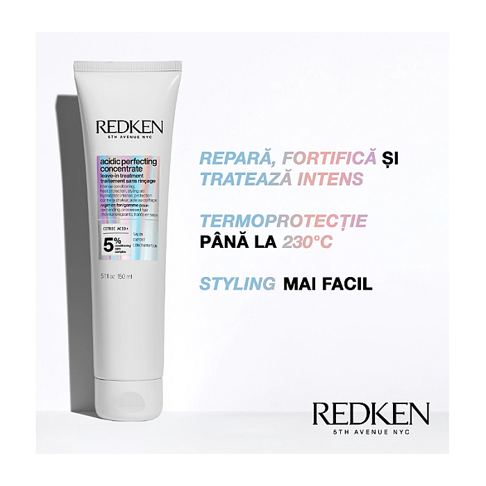 Leave-in profesional intens hidratant cu protectie termica acidic bonding concentrate