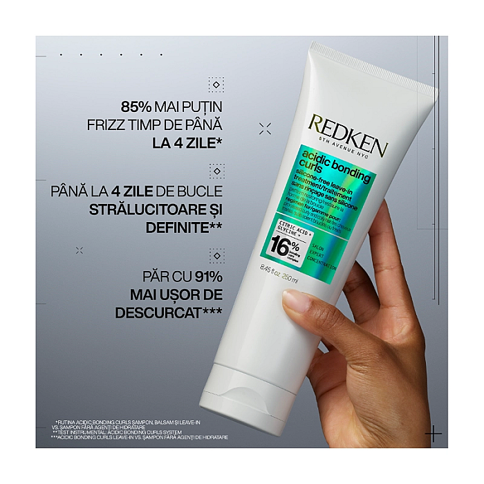 Leave-in profesional regenerator pentru parul cret si foarte cret acidic bonding curls