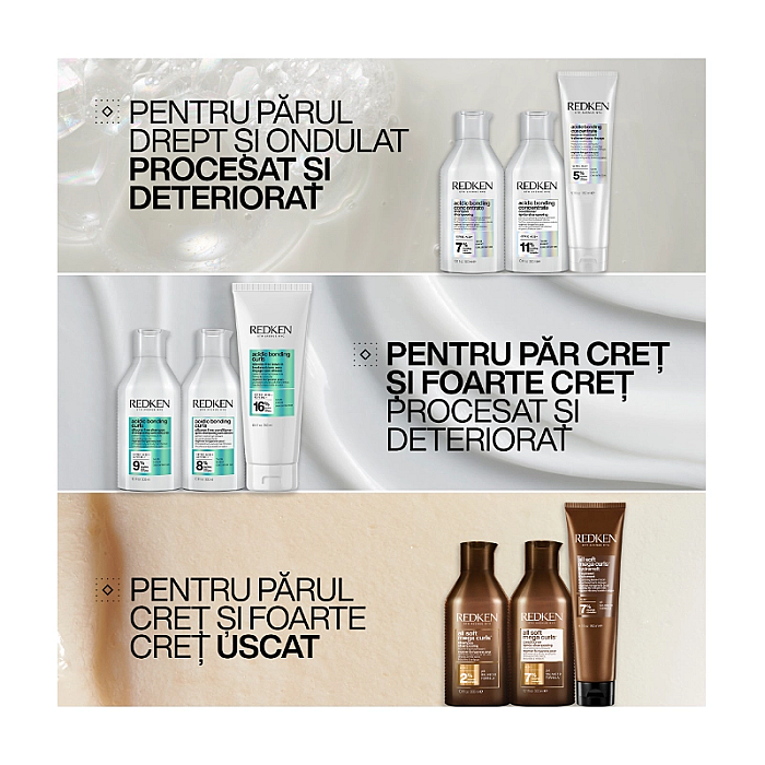 Sampon profesional regenerator pentru parul cret si foarte cret acidic bonding curls