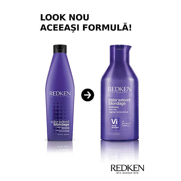 Sampon cu pigment violet pentru par blond color extend blondage