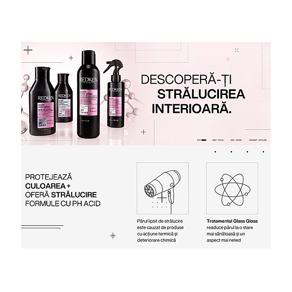 Sampon profesional pentru par vopsit acidic color gloss