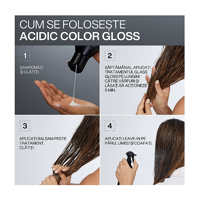 Leave-in pentru par vopsit acidic color gloss