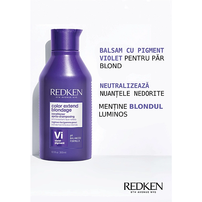 Balsam cu pigment violet pentru par blond color extend blondage