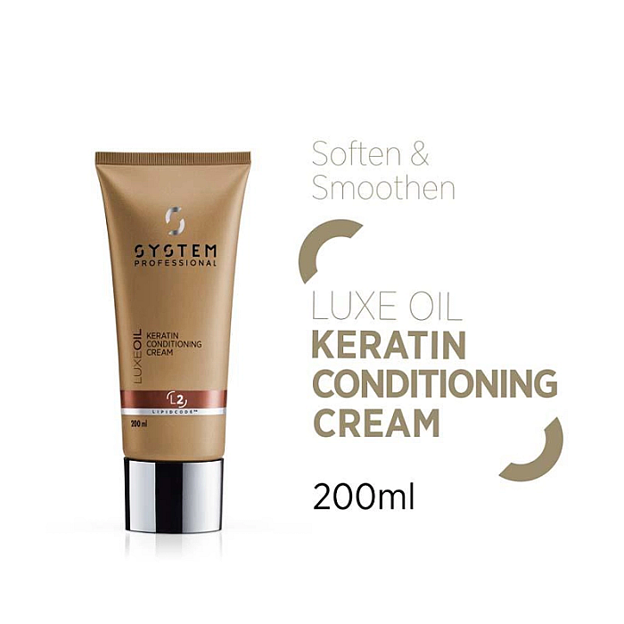 Balsam-crema reconstructiv cu keratina luxe oil 