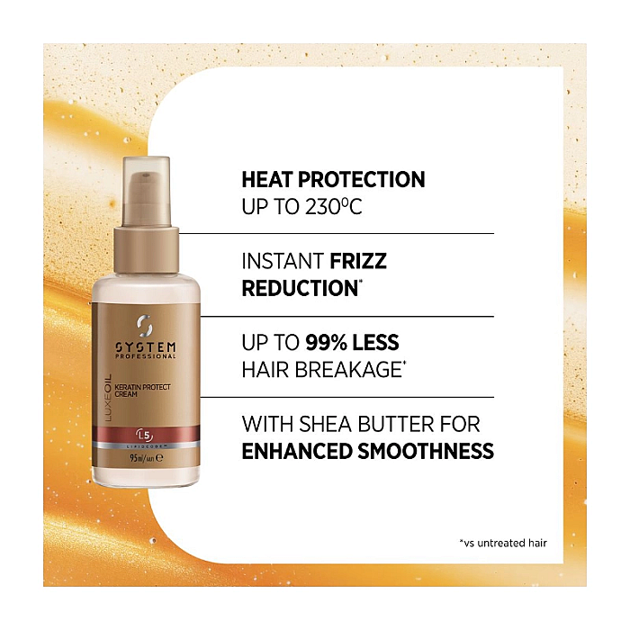 Crema protectoare leave-in cu keratina luxe oil
