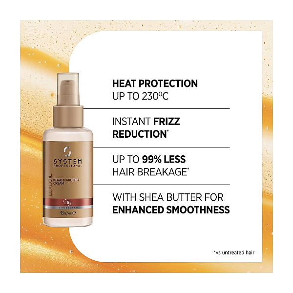 Crema protectoare leave-in cu keratina luxe oil