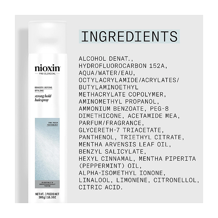 Fixativ strong hold density defend 