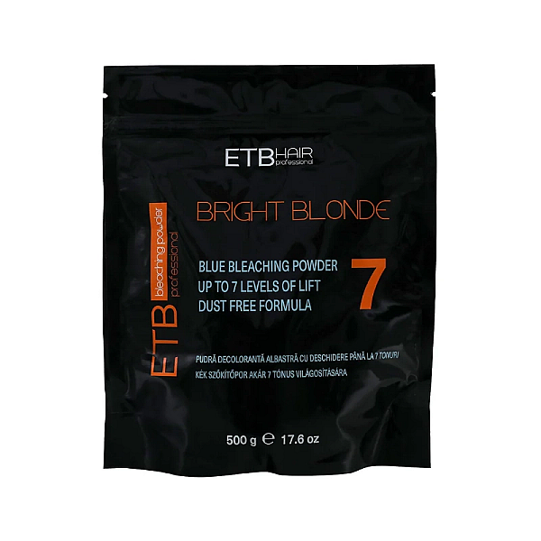 Pudra decoloranta albastra bright blonde 7 tonuri