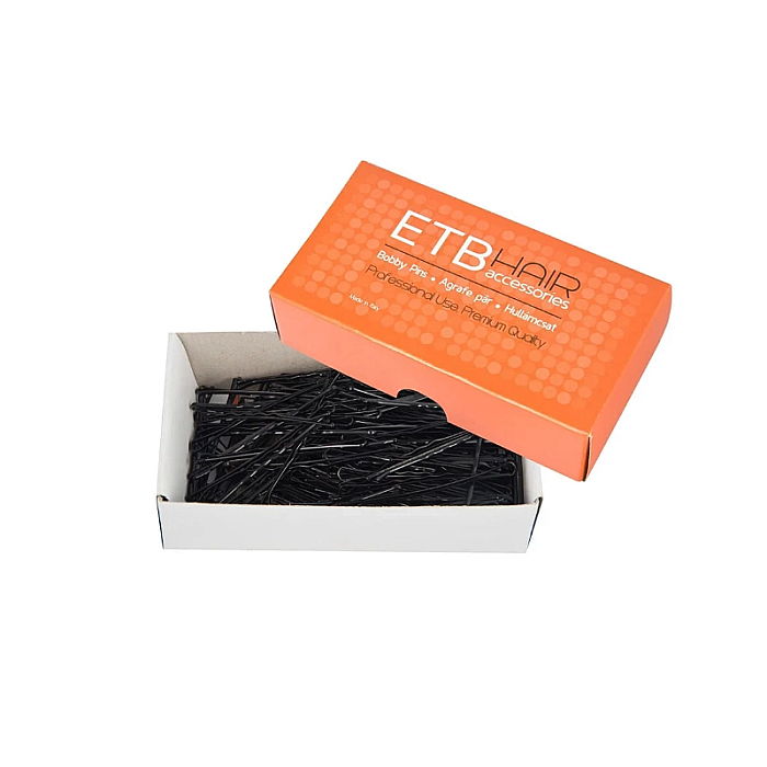 Set agrafe profesionale negre pentru par
