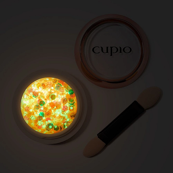 Sclipici fluorescent luminous nights gold