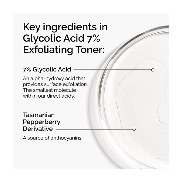 Toner exfoliant cu acid glicolic 7%