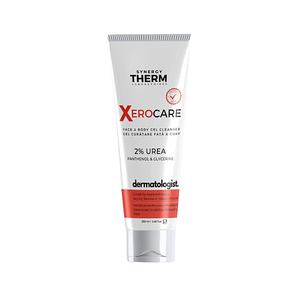 Gel de curatare bland pentru fata si corp cu 2% uree, pantenol si glicerina xerocare