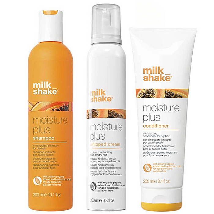 Pachet hidratare moisture & more - sampon 300ml, balsam 250ml, crema 200ml