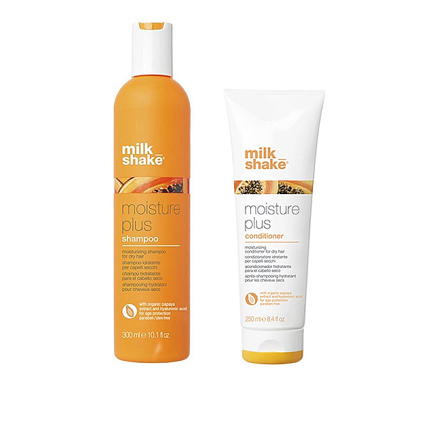 Pachet hidratare par uscat moisture & more - sampon 300ml, balsam 250ml