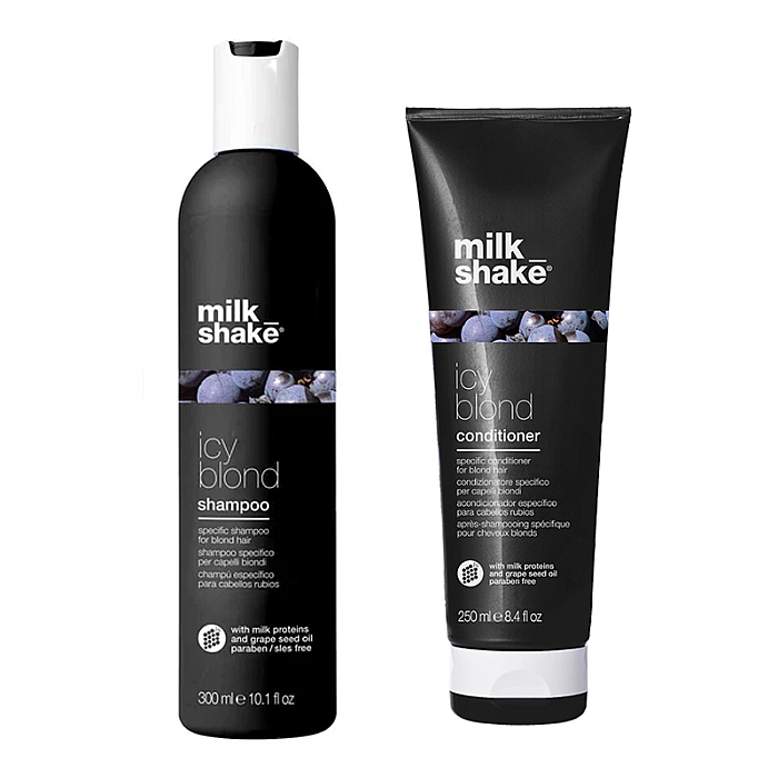 Pachet icy blond pentru crearea tonurilor reci - sampon 300 ml, balsam 250 ml