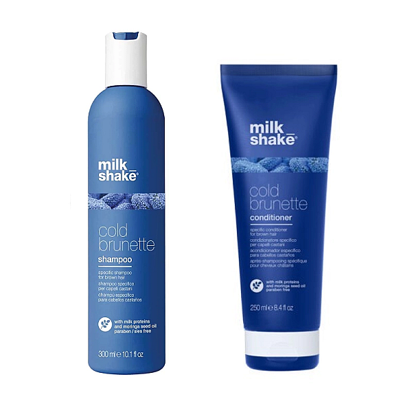 Pachet pentru par vopsit cold brunette - sampon 300ml, balsam 250ml