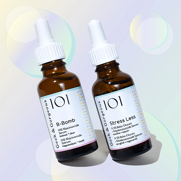 Duo pentru refacerea barierei cutanate, ser calmant 30ml si ser niacinamide 30ml