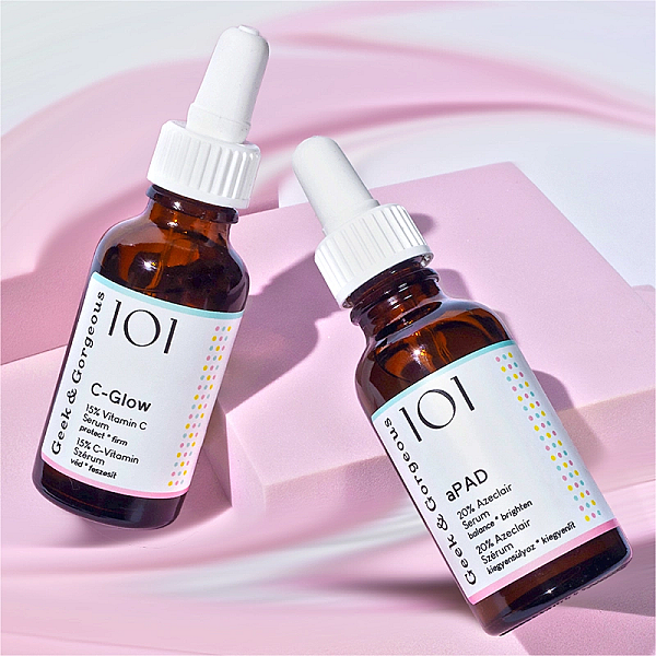Duo impotriva hiperpigmentarii, ser vitamina c 30 ml si ser cu derivat al acidului azelaic 30 ml