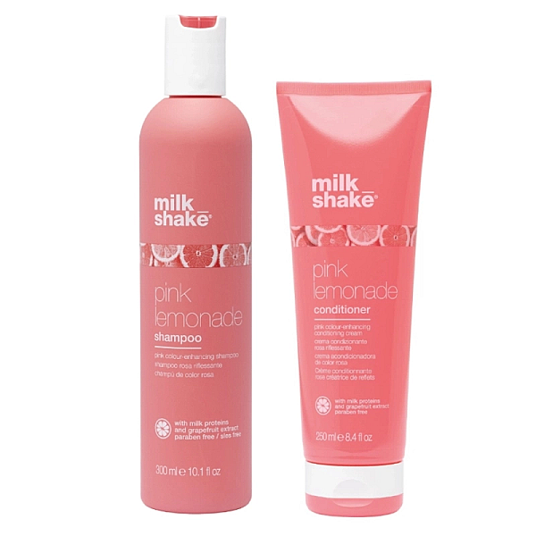 Pachet pentru crearea tonurilor de roz pink lemonade - sampon 300ml, balsam 250ml