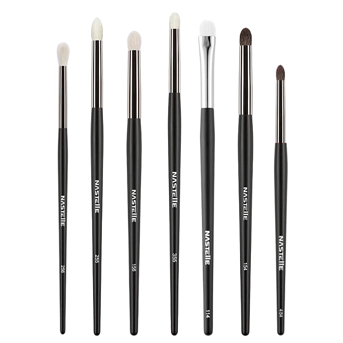 Set 7 pensule din par natural pentru blending