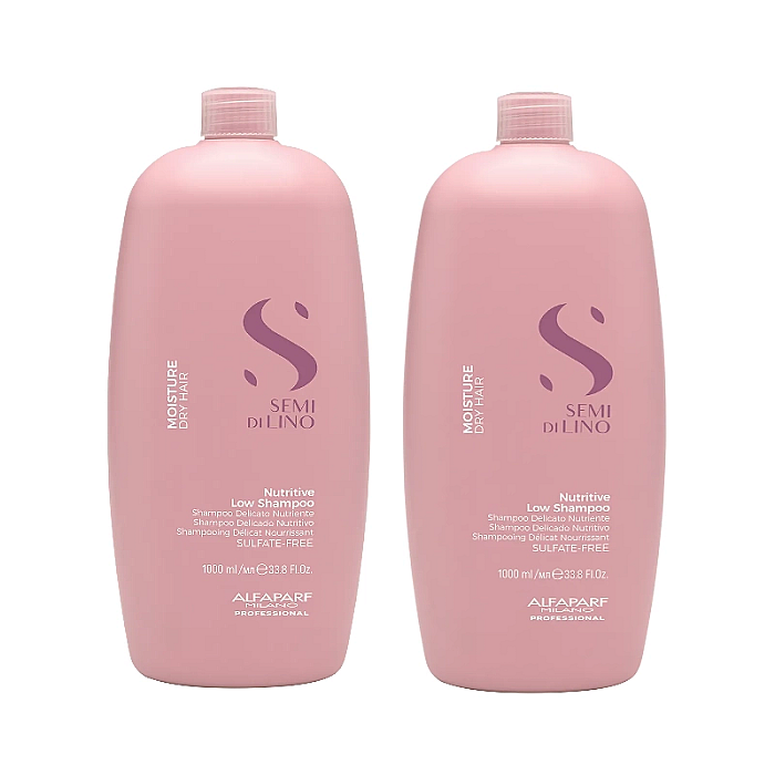 Pachet 2 x sampon semi di lino de hidratare moisture nutritive shampoo 1000ml