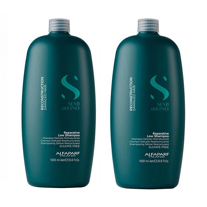 Pachet 2 x sampon semi di lino de reconstructie reconstruction reparative shampoo 1000ml