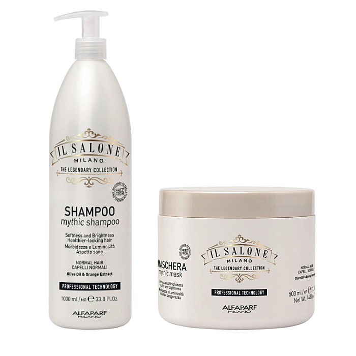 Pachet pentru par normal il salone mythic - sampon 1000ml, masca 500ml